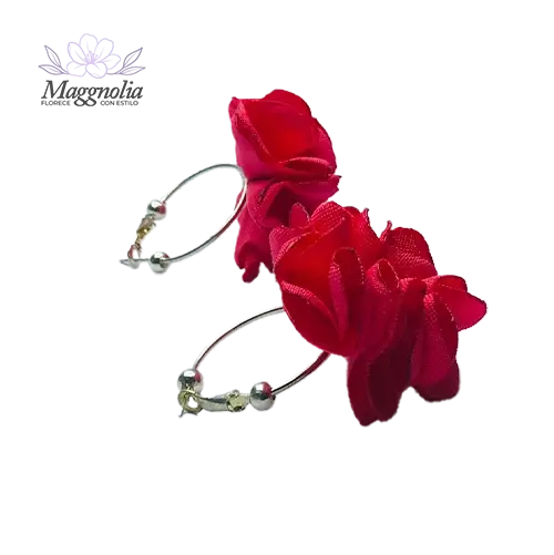 Argolla rosa tela